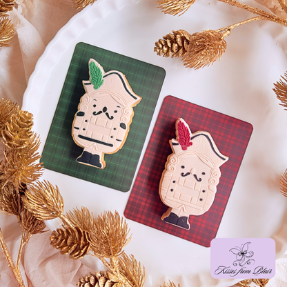 [Food Safe] Christmas Plaid - Double Sided Designs - Backing Cards - 25 Pack