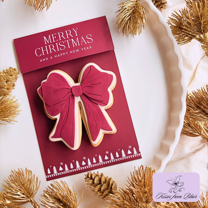 [Food Safe] Merry Christmas And Happy New Year - Double Sided Designs - Folded Bag Top pers - 25 Pack