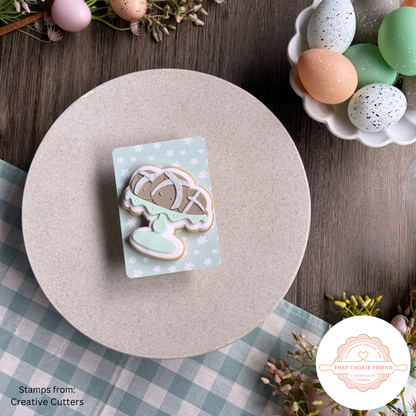 [Food Safe] Blue or Cyan Gingham - Double Sided Designs - Backing Cards - 25 Pack