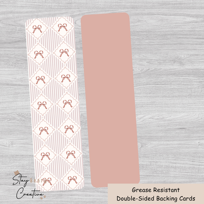 [Reprints] Brown Bows - Long Backing Cards - 25 Pack