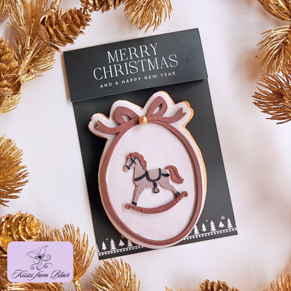 [Food Safe] Merry Christmas And Happy New Year - Double Sided Designs - Folded Bag Top pers - 25 Pack