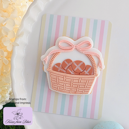 [Food Safe] Easter Stripes - Double Sided Designs - Backing Cards - 25 Pack