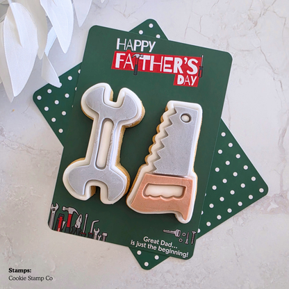 [Food Safe] Bunning's Father's Day - Vertical Cookie Cards - 25 Pack