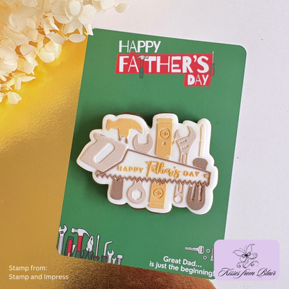 [Food Safe] Bunning's Father's Day - Vertical Cookie Cards - 25 Pack