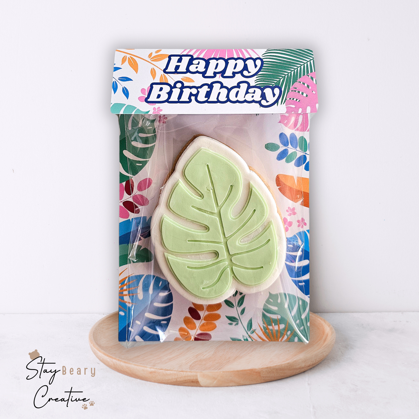 [Food Safe] Aloha - Happy Birthday - Double Sided Designs - Folded Bag Toppers - 25 Pack