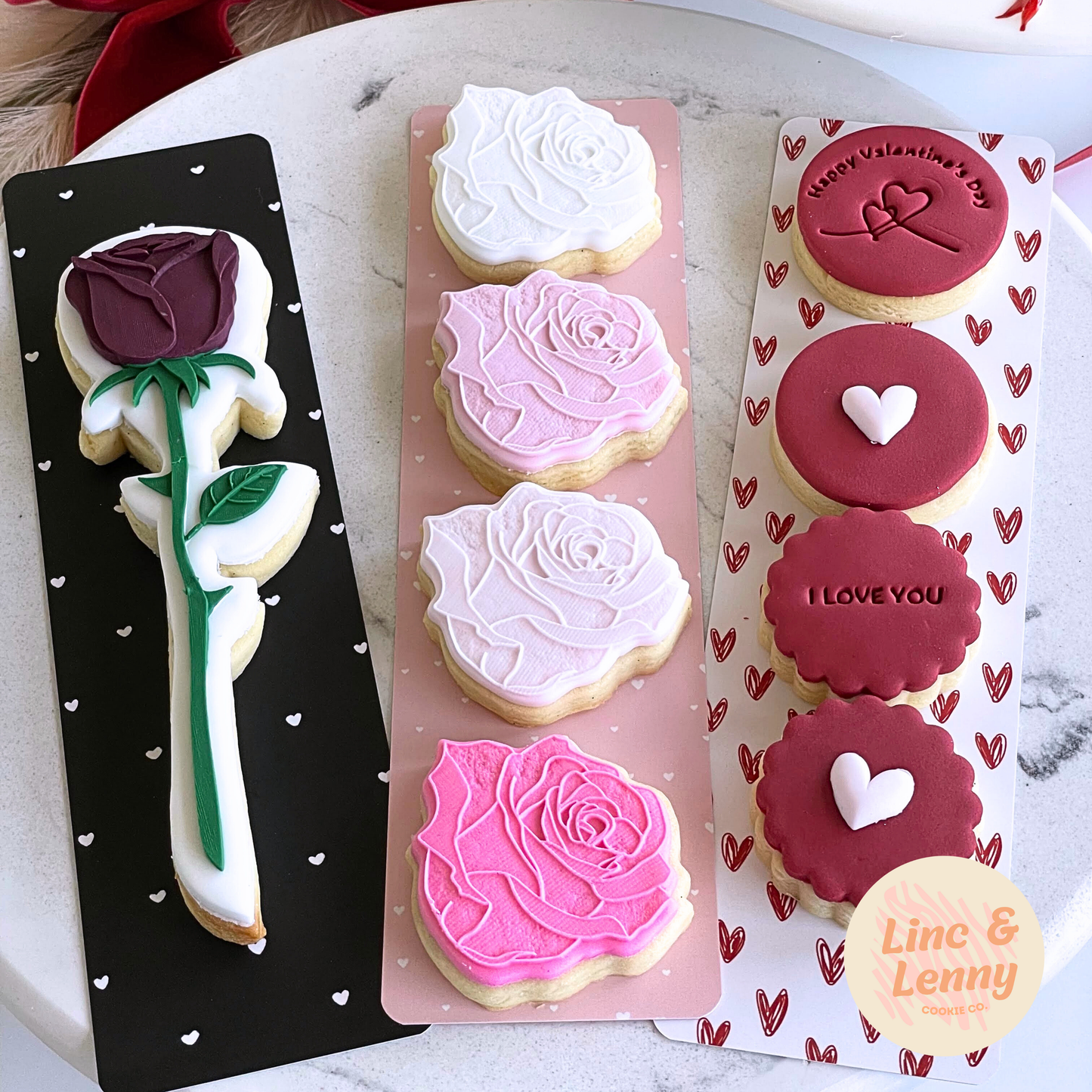 [Food Safe] Black and White Hearts - Double Sided Designs - Backing Cards - 25 Pack