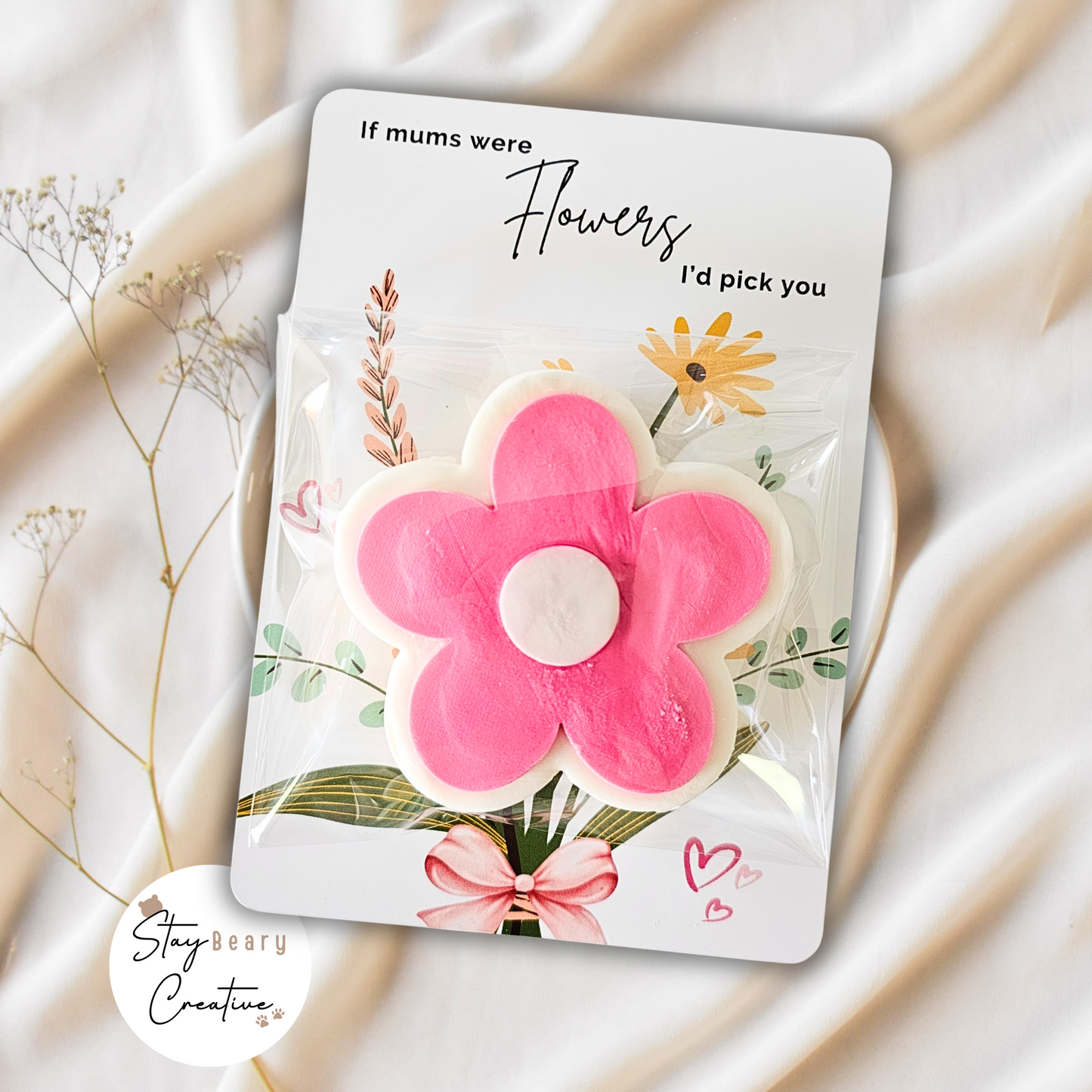[NOT Food Safe] If Mums Were Flowers I'd Pick You & Mum Thank You - Double Sided Designs - Cookie Cards - 25 Pack