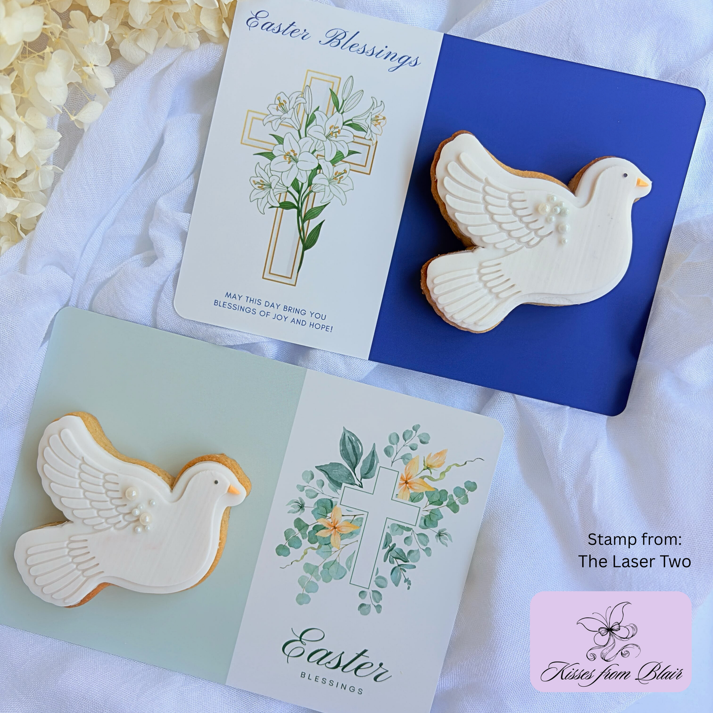 [Food Safe] Easter Blessings - Double Sided Designs - Horizontal Cookie Cards - 25 Pack
