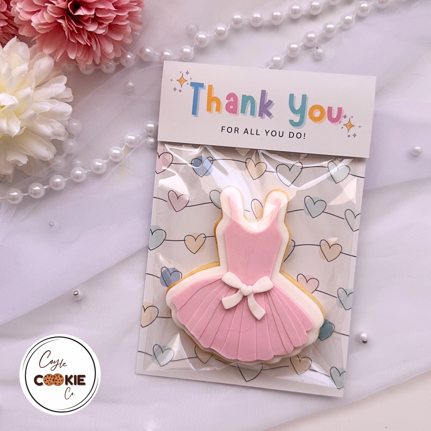 [Food Safe] Thank You For All You Do - Double Sided Designs - Folded Bag Toppers - 25 Pack