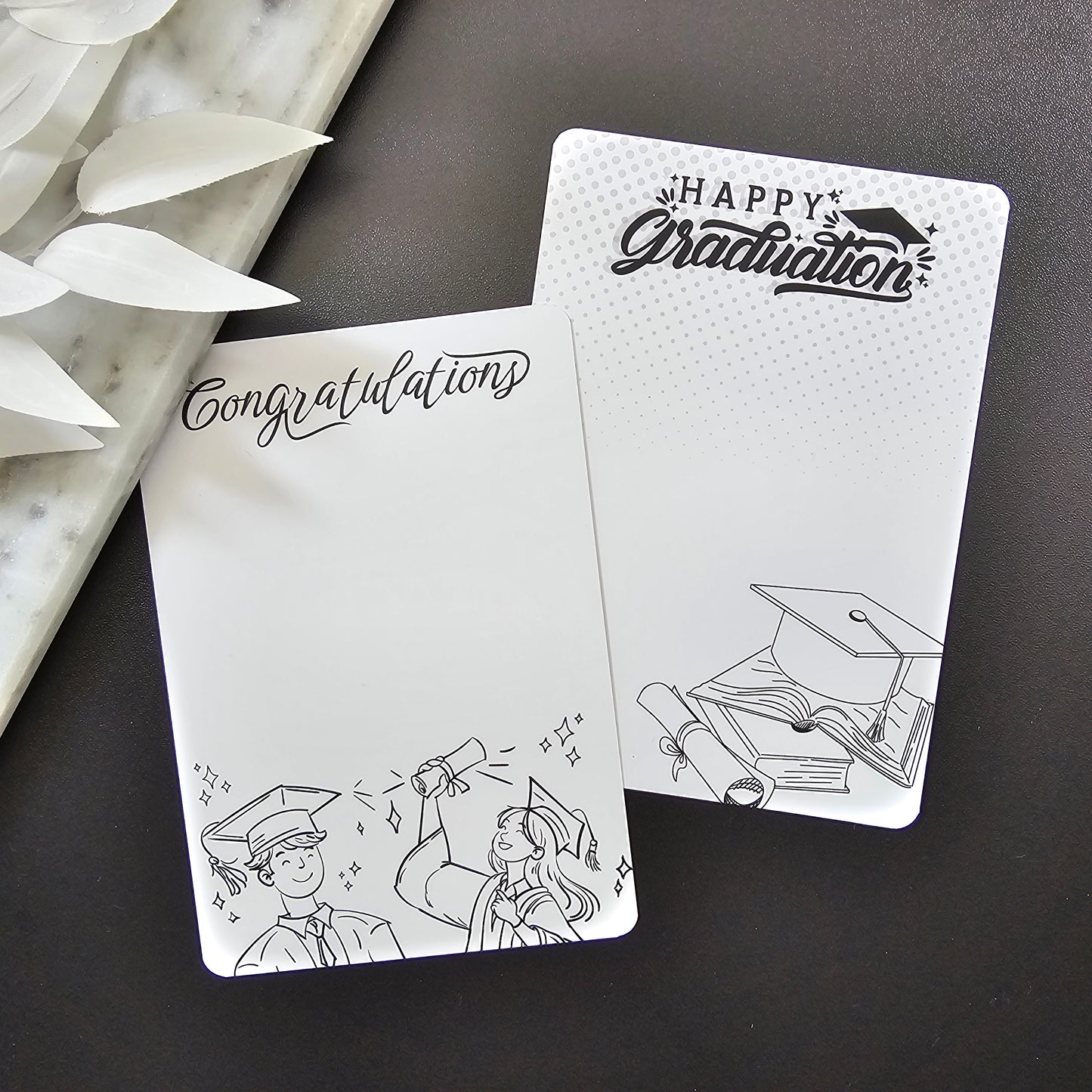 [Food Safe] Congratulation - Double Sided Designs - Vertical Cookie Cards - 25 Pack