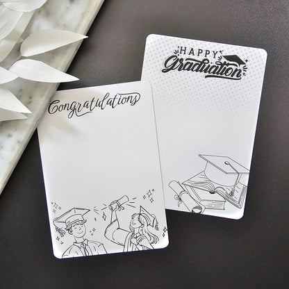 [Food Safe] Congratulation - Double Sided Designs - Vertical Cookie Cards - 25 Pack