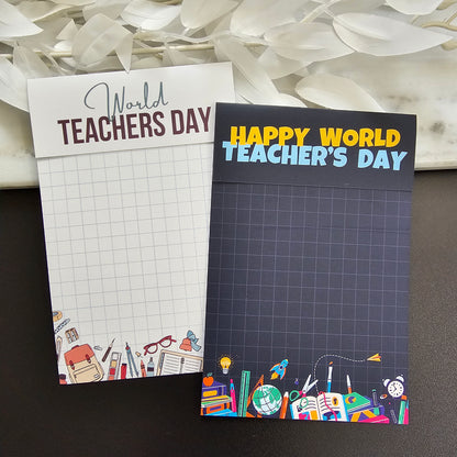 [Food Safe] Teachers - World Teachers Day - Double Sided Designs - Folded Bag Toppers - 25 Pack