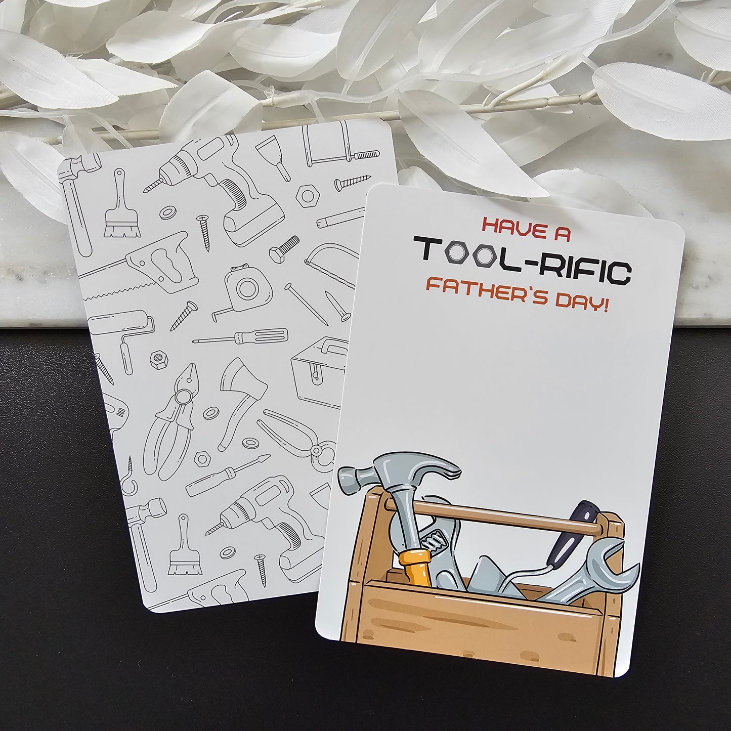 [Food Safe] Father's Day - Have A Tool-Rific Father's Day - Double Sided Designs - Cookie Cards - 25 Pack
