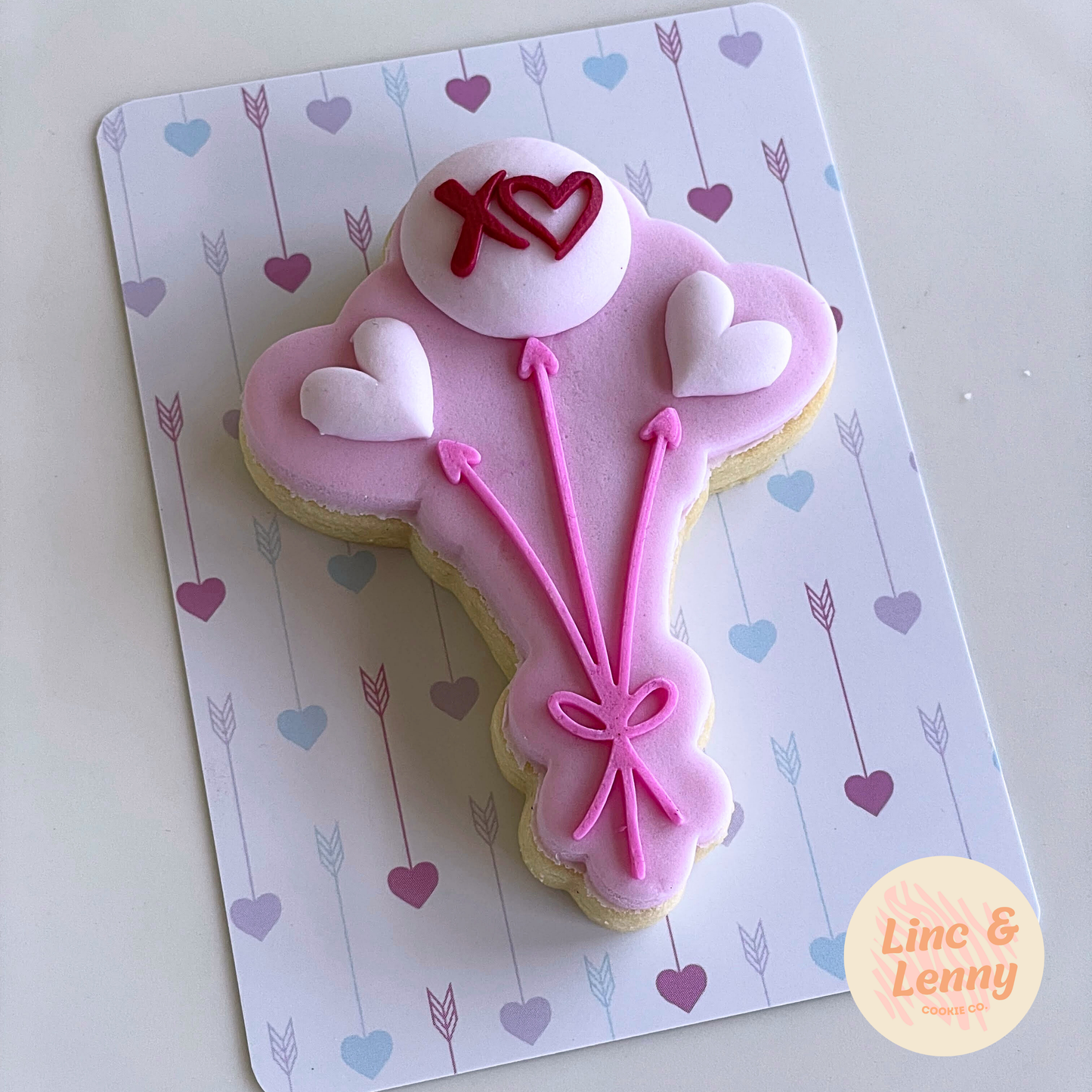 [Food Safe] Heart Arrows and Multicolour Hearts  - Double Sided Designs - Backing Cards - 25 Pack
