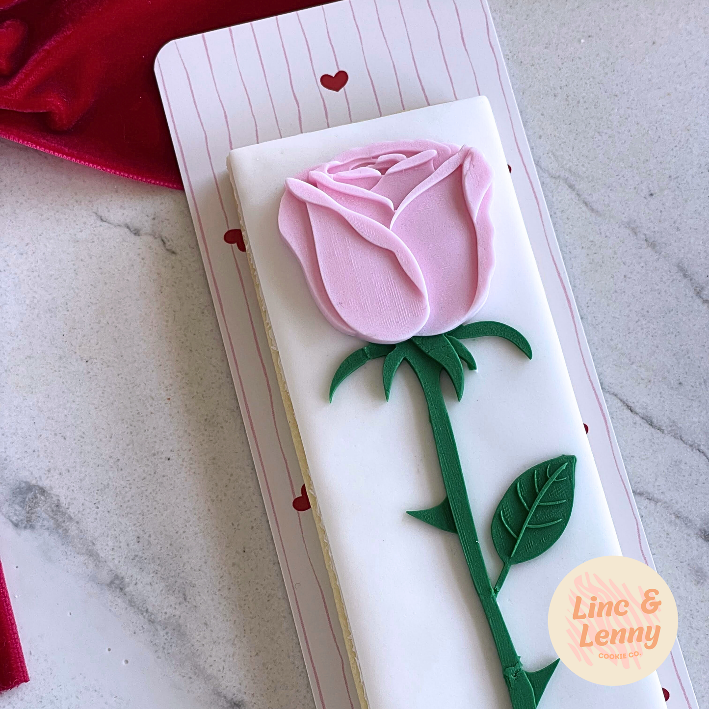 [Food Safe] Stripe Hearts and Red Hearts - Double Sided Designs - Backing Cards - 25 Pack