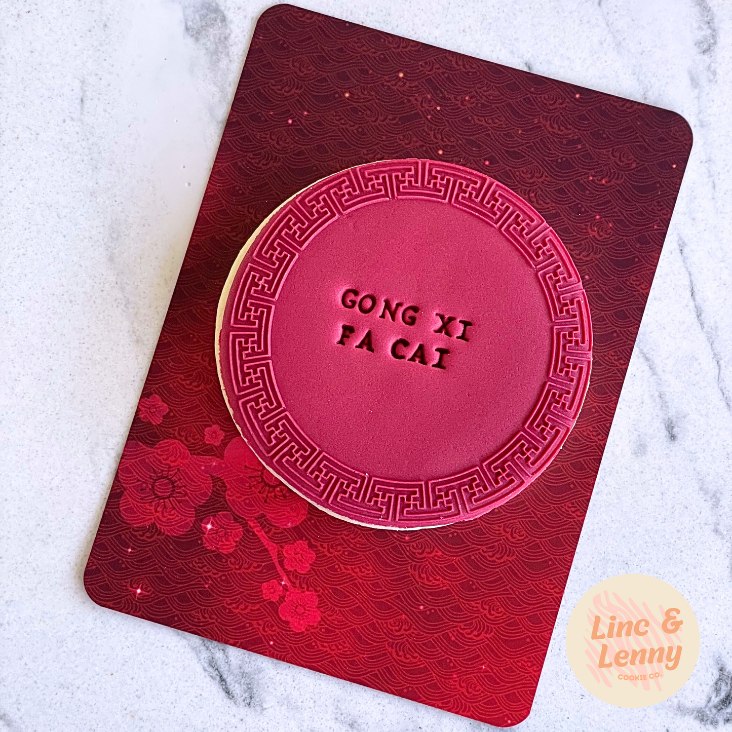 [Food Safe] Chinese New Year Pattern - Double Sided Designs - Backing Cards - 25 Pack