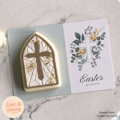 [Food Safe] Easter Blessings - Double Sided Designs - Horizontal Cookie Cards - 25 Pack