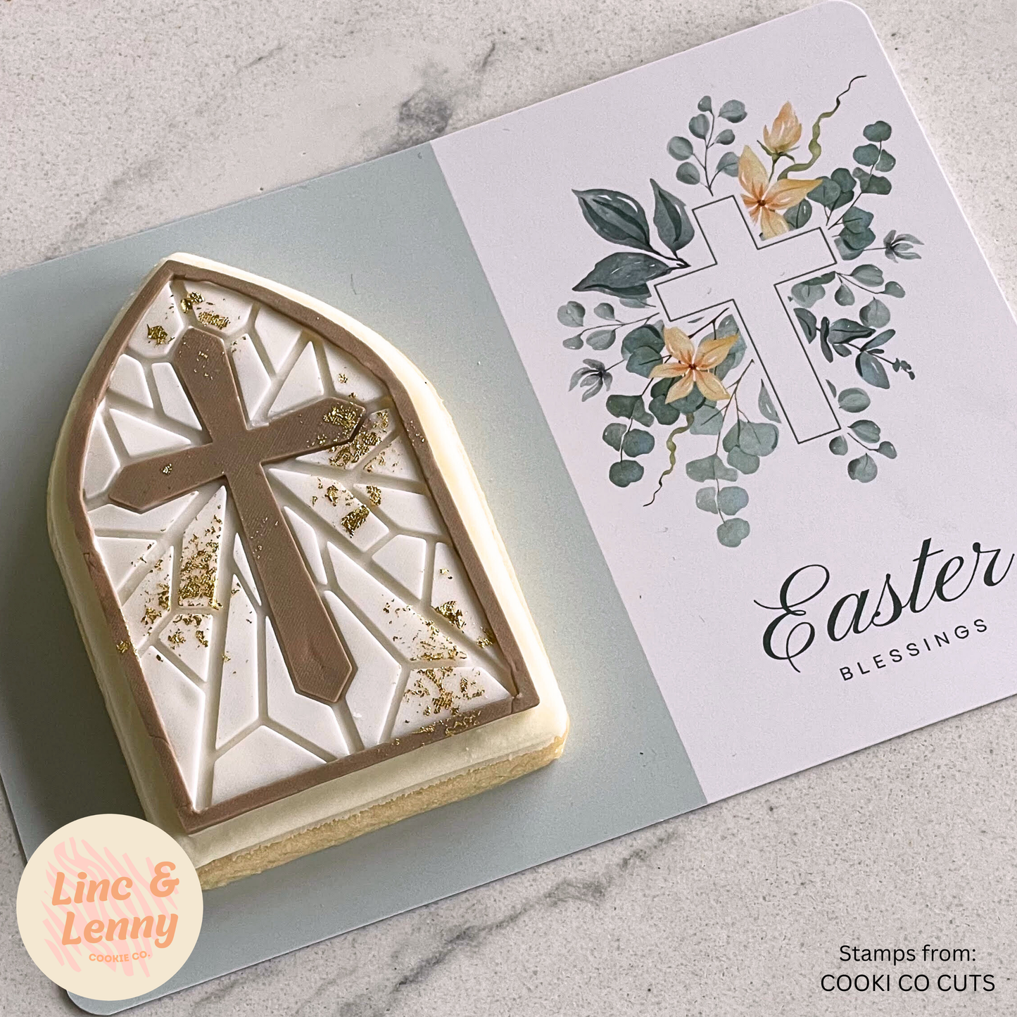 [Food Safe] Easter Blessings - Double Sided Designs - Horizontal Cookie Cards - 25 Pack