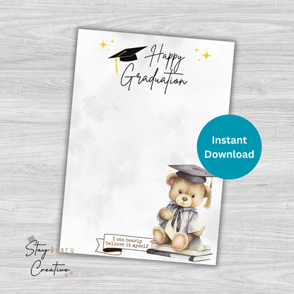 [DIGITAL] Graduation - Graduation Bear - Cookie Cards - 10.5cm x 15cm - A6/Post Card