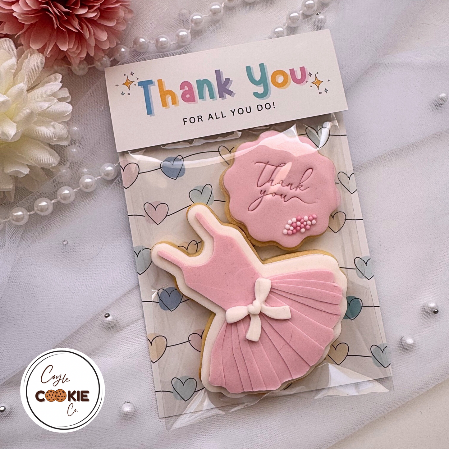 [Food Safe] Thank You For All You Do - Double Sided Designs - Folded Bag Toppers - 25 Pack