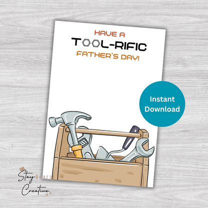 [DIGITAL] Father's Day - Have A Tool-Rific Father's Day - Cookie Cards - 10.5cm x 15cm - A6/Post Card