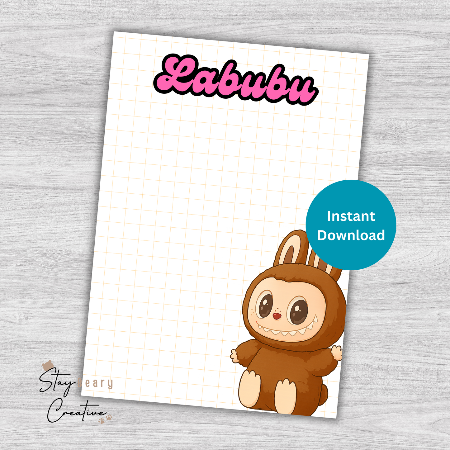 [DIGITAL] Labubu - Pattern - Cookie Cards - 10.5cm x 15cm - A6/Post Card