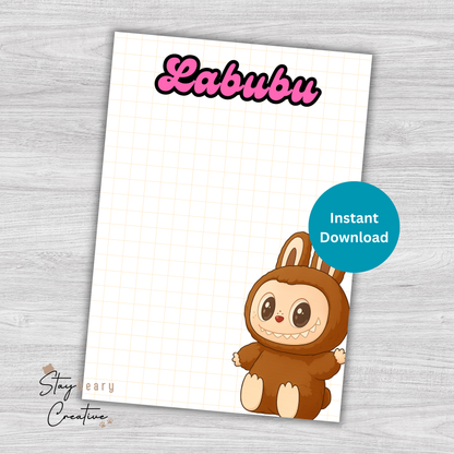 [DIGITAL] Labubu - Pattern - Cookie Cards - 10.5cm x 15cm - A6/Post Card