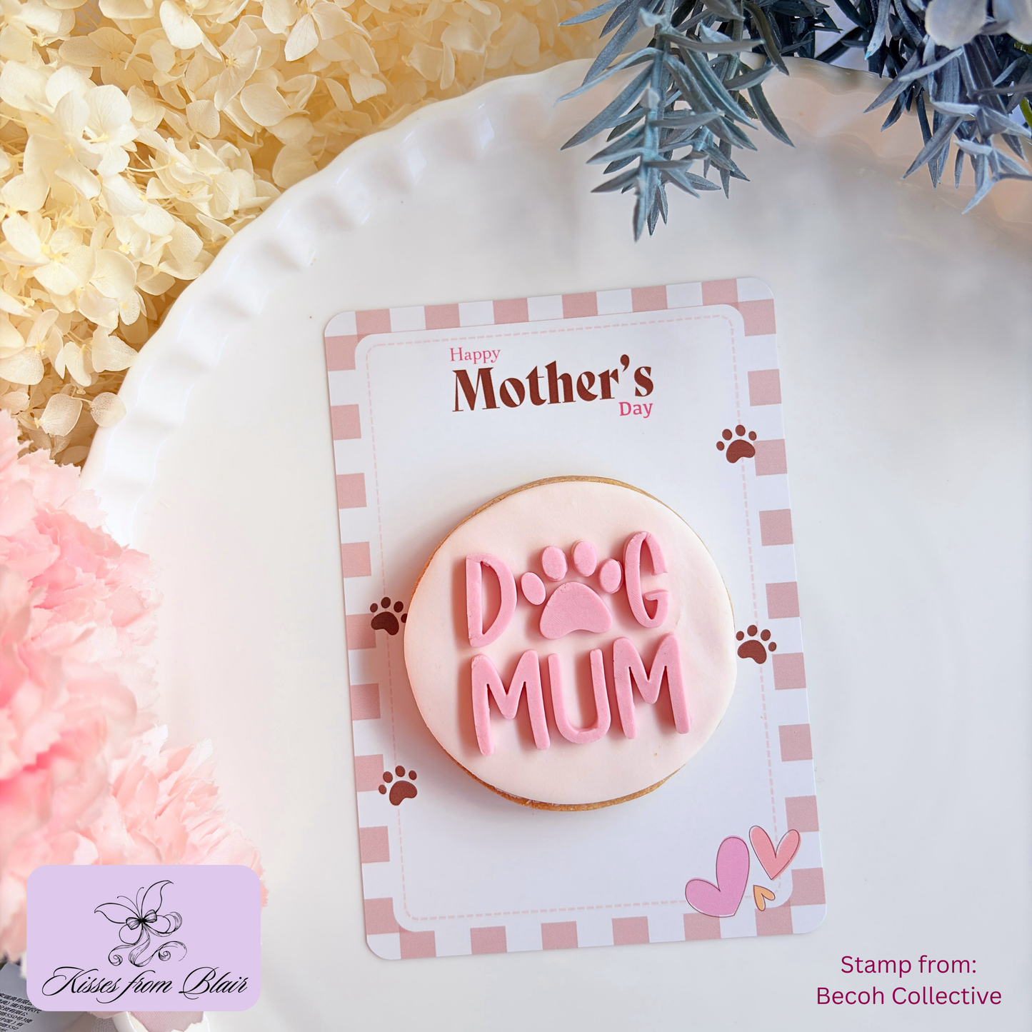 [Food Safe] Pet Mum - Life Is Better With You - Double Sided Designs - Vertical Cookie Cards - 25 Pack