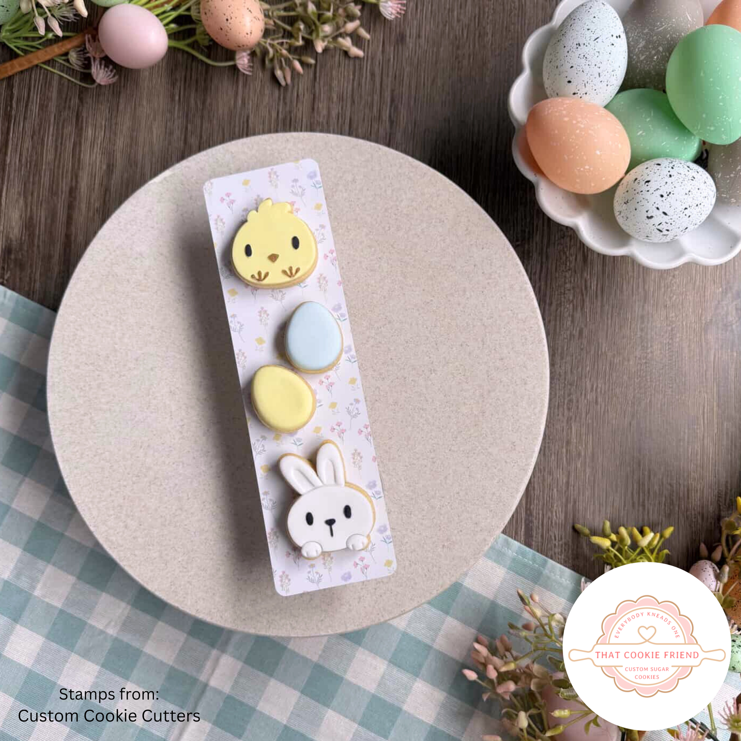 [Food Safe] Floral Pattern - Double Sided Designs - Backing Cards - 25 Pack