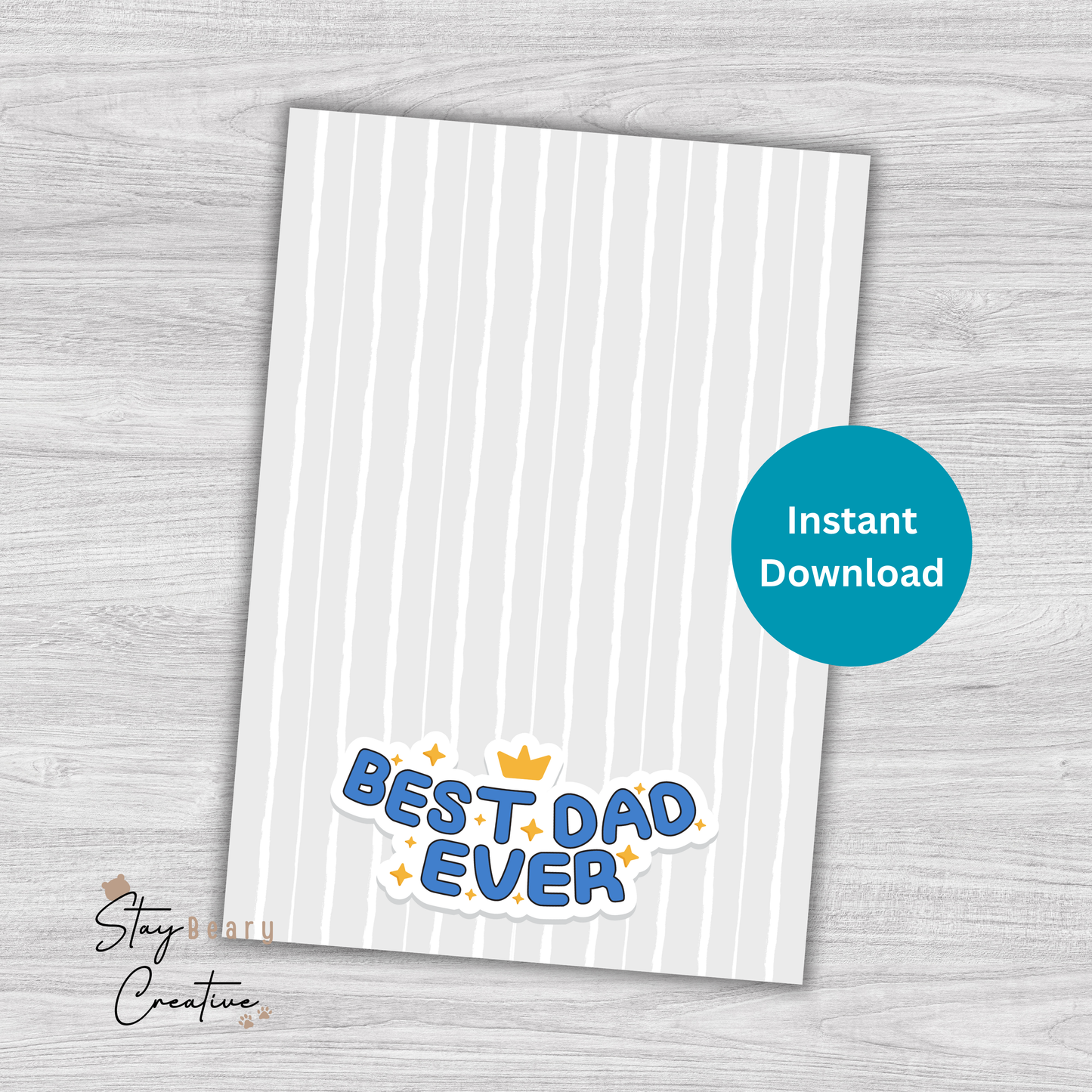 [DIGITAL] Father's Day - Love You Dad - Best Dad Ever - Cookie Cards - 10.5cm x 15cm - A6/Post Card