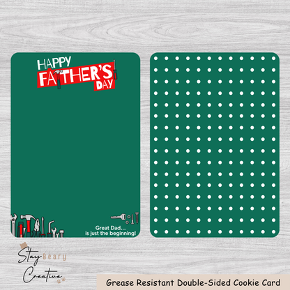 [Food Safe] Bunning's Father's Day - Vertical Cookie Cards - 25 Pack