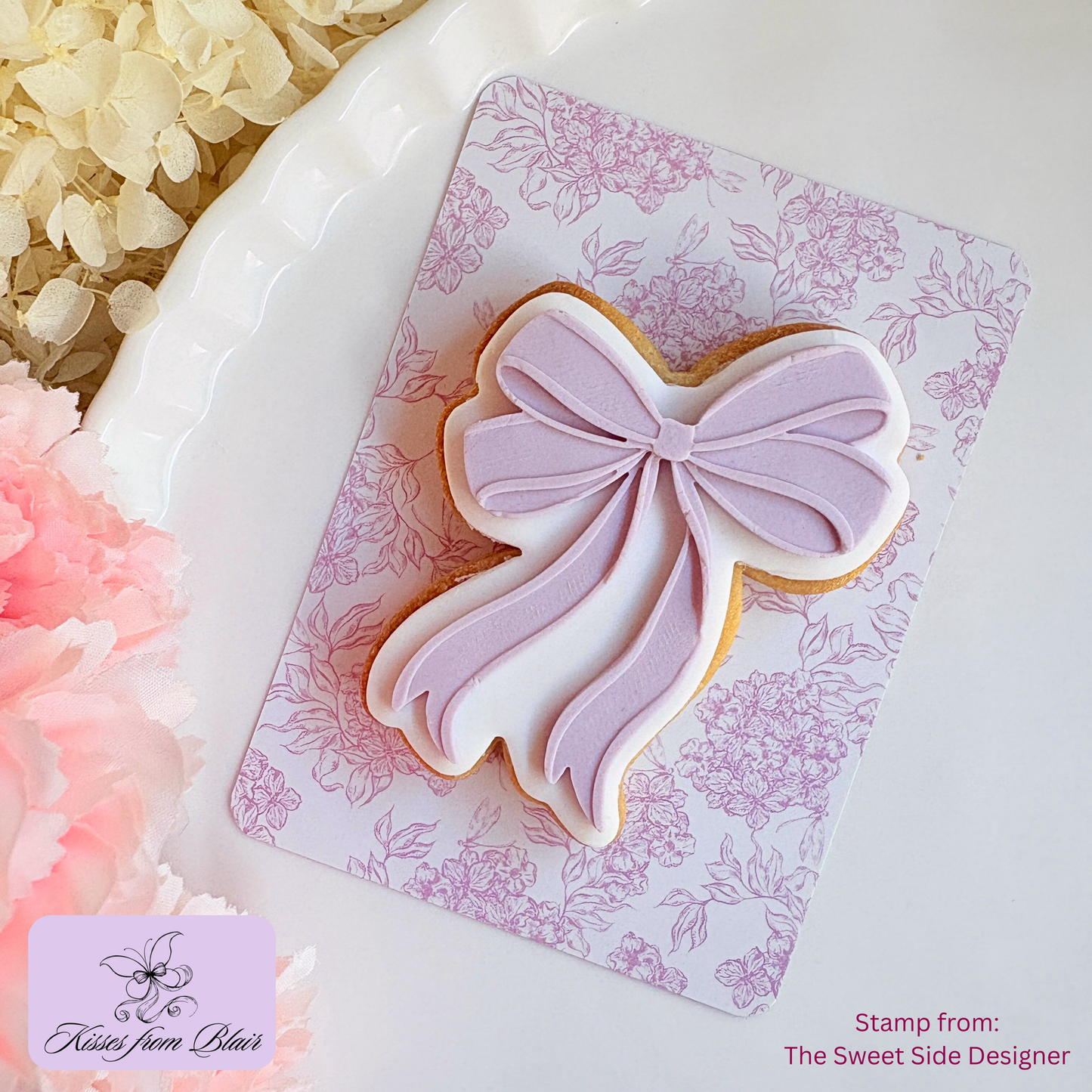[Food Safe] Pink Floral or Tartan - Double Sided Designs - Backing Cards - 25 Pack