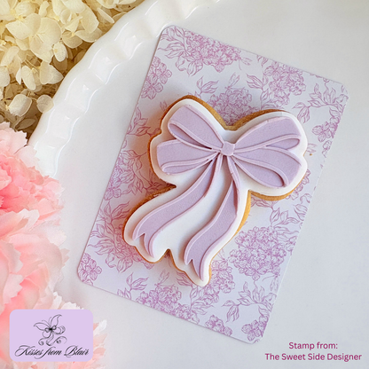 [Food Safe] Pink Floral or Tartan - Double Sided Designs - Backing Cards - 25 Pack
