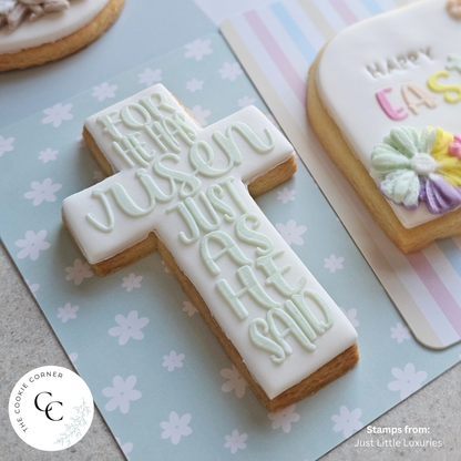 [Food Safe] Easter Flowers - Double Sided Designs - Backing Cards - 25 Pack