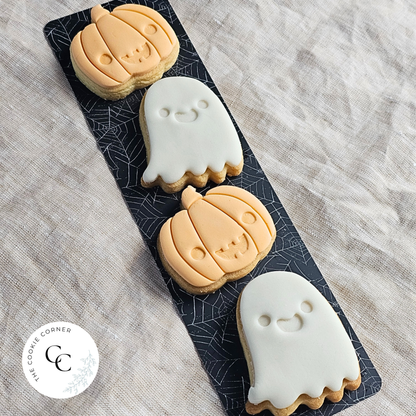 [Food Safe] Spider Web and Halloween Dots - Double Sided Designs - Backing Cards - 25 Pack