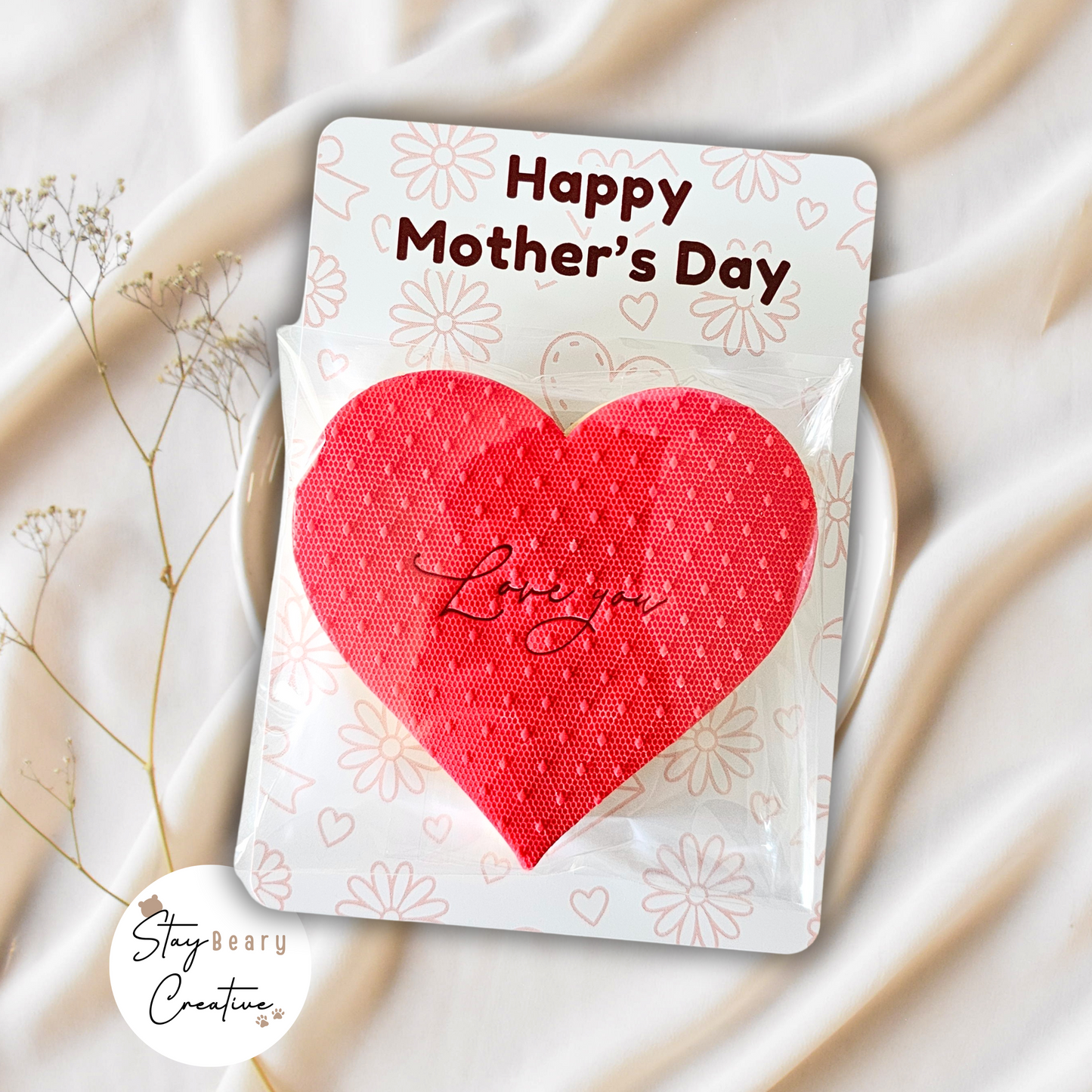 [NOT Food Safe] Happy Mother's Day & Best Mum Ever - Double Sided Designs - Cookie Cards - 25 Pack