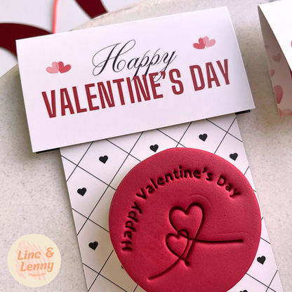 [Food Safe] Happy Valentine's Day - All You Need Is Love -  Double Sided Designs - Mini Bag Toppers - 25 Pack