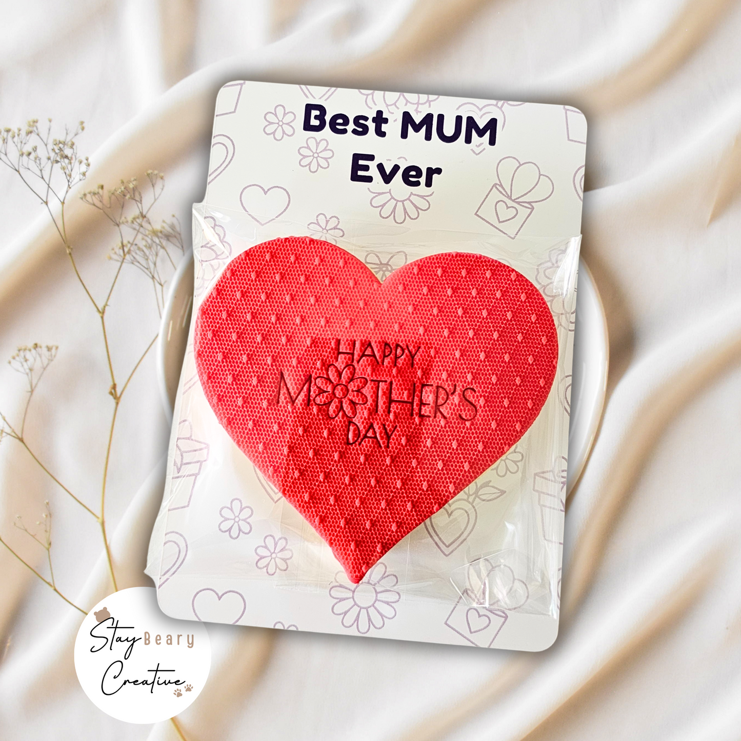 [NOT Food Safe] Happy Mother's Day & Best Mum Ever - Double Sided Designs - Cookie Cards - 25 Pack