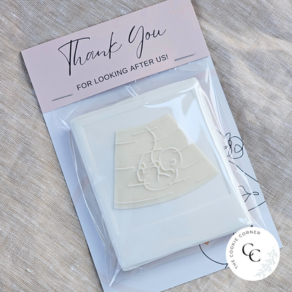 [Food Safe] Thank You - Midwife - Double Sided Designs - Folded Bag Toppers - 25 Pack
