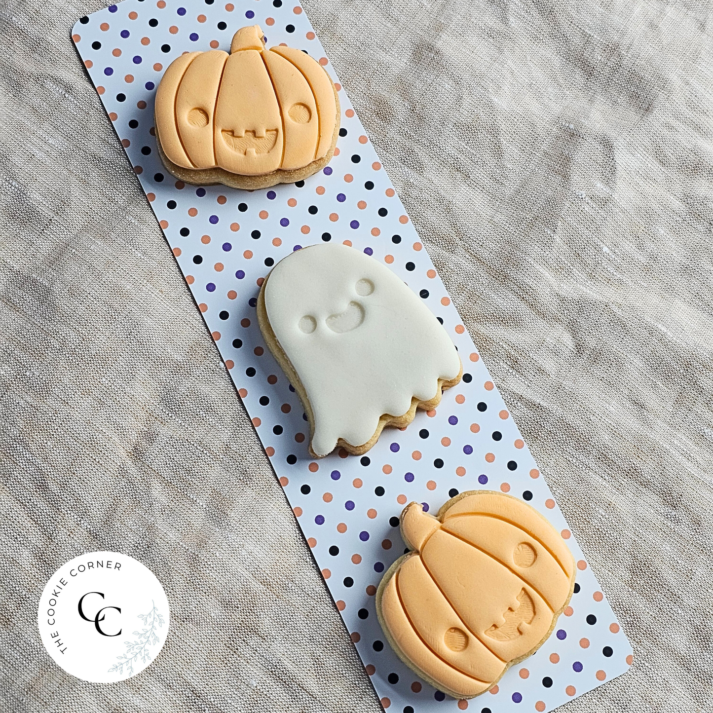 [Food Safe] Spider Web and Halloween Dots - Double Sided Designs - Backing Cards - 25 Pack