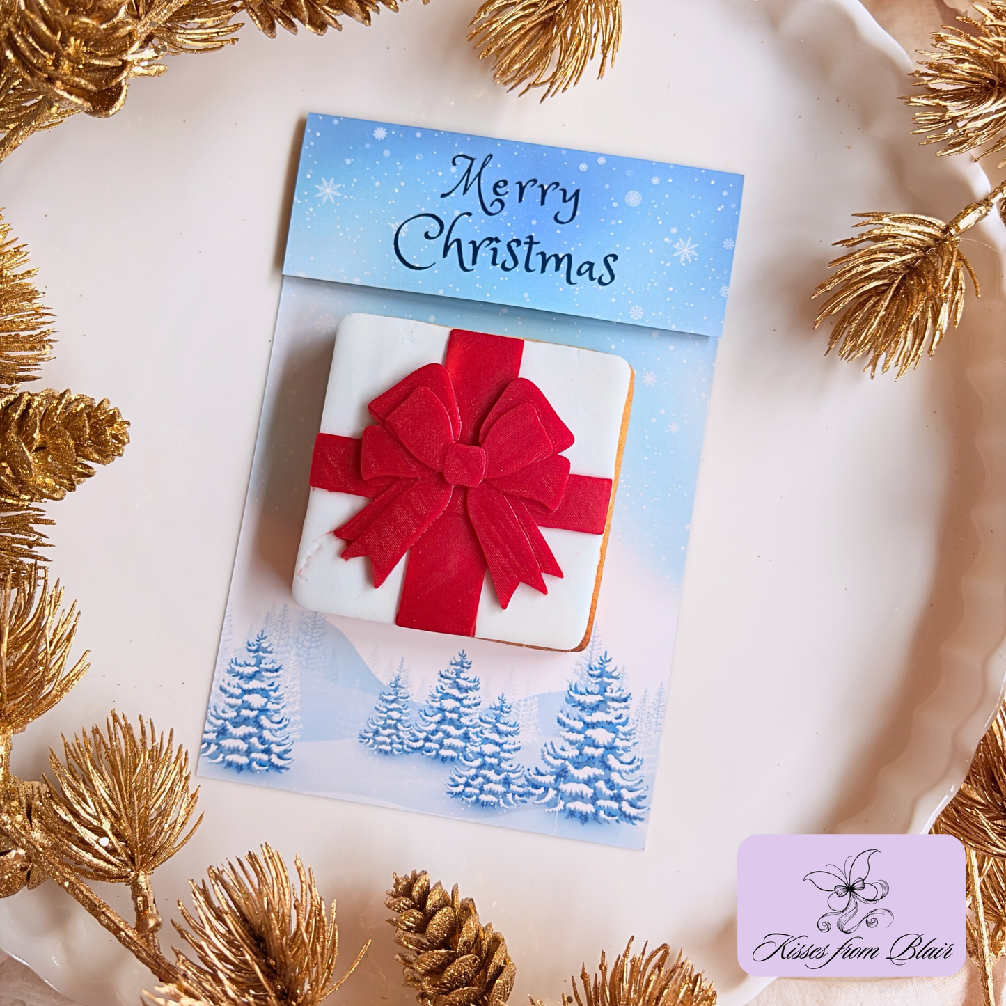 [Food Safe] Winter Forest - Double Sided Designs - Folded Bag Top pers - 25 Pack