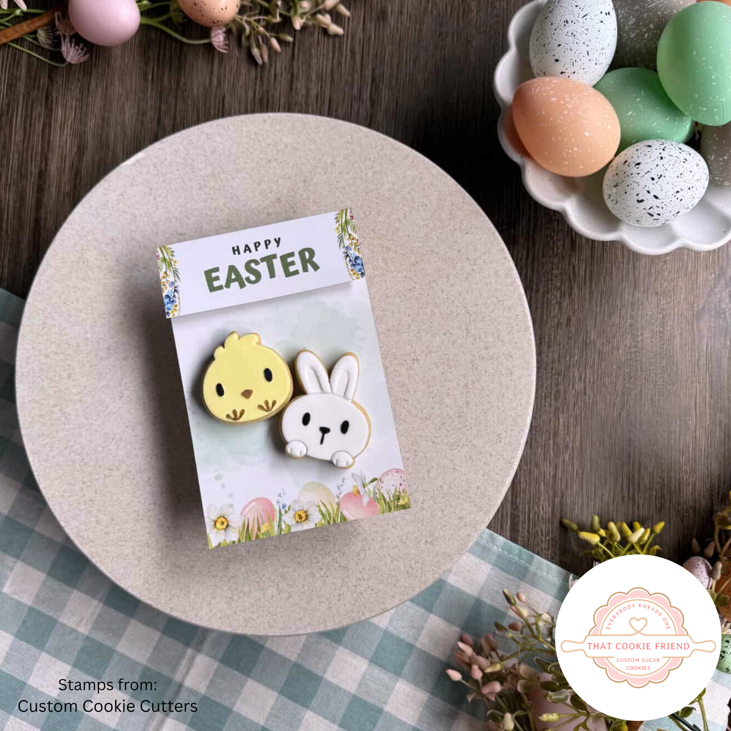 [Food Safe] Easter Eggs or Chicks - Double Sided Designs - Folded Bag Toppers - 25 Pack