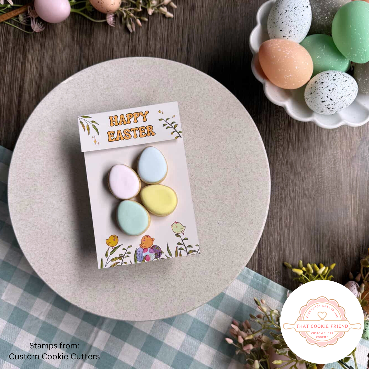[Food Safe] Easter Eggs or Chicks - Double Sided Designs - Folded Bag Toppers - 25 Pack