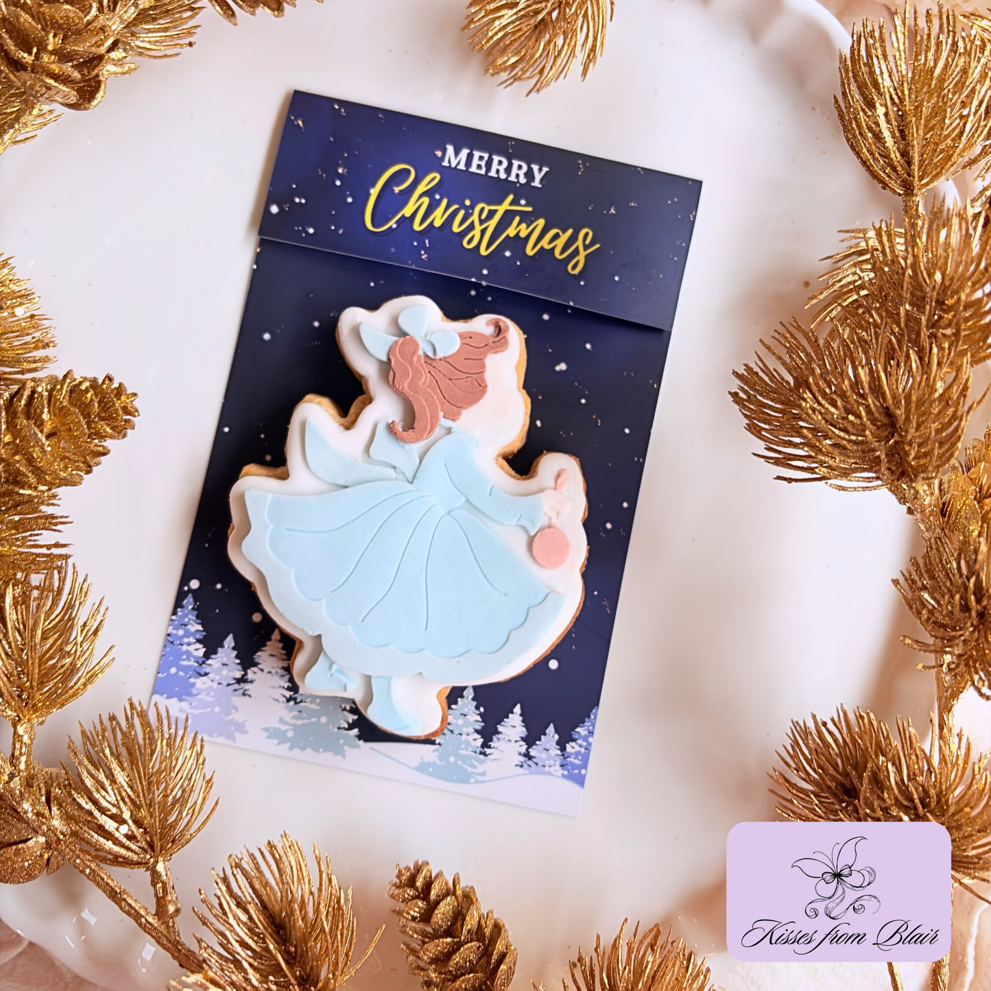 [Food Safe] Winter Forest - Double Sided Designs - Folded Bag Top pers - 25 Pack