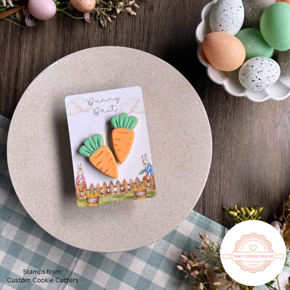[Food Safe] Happy Easter - Bunny Bait - Double Sided Designs - Vertical Cookie Cards - 25 Pack