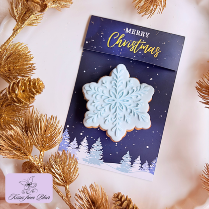 [Food Safe] Winter Forest - Double Sided Designs - Folded Bag Top pers - 25 Pack