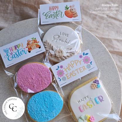 [Food Safe] Happy Easter - Double Sided Designs - Mini Bag Toppers - 25 Pack