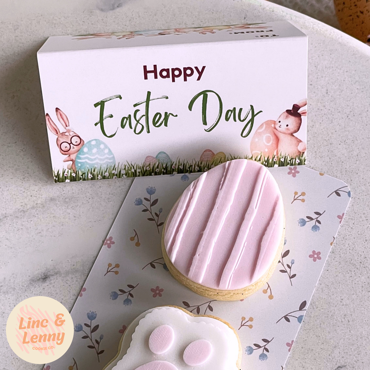 [Food Safe] Easter Flowers or Bunny - Double Sided Designs - Mini Bag Toppers - 25 Pack