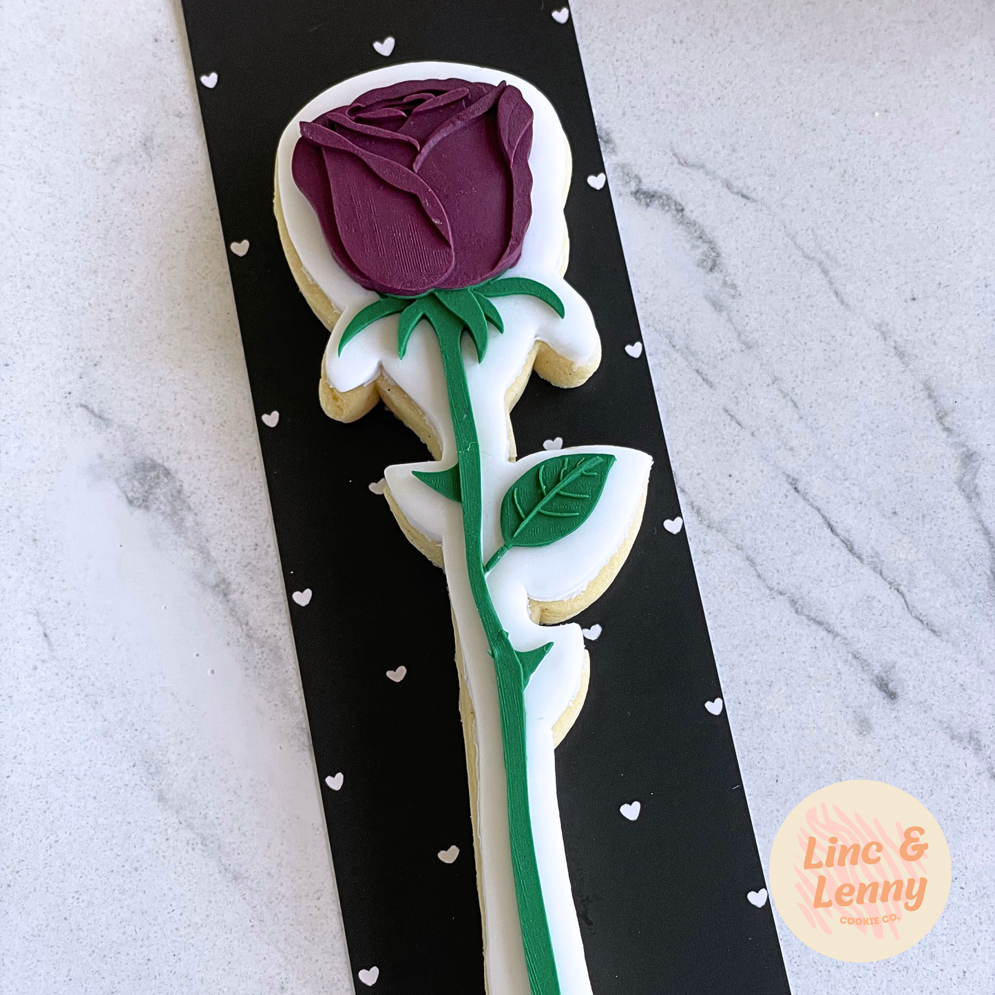 [Food Safe] Black and White Hearts - Double Sided Designs - Backing Cards - 25 Pack