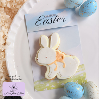 [Food Safe] Easter Floral Field - Double Sided Designs - Folded Bag Toppers - 25 Pack